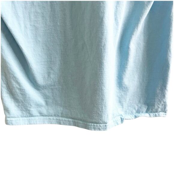 Champion Big Embroidered Logo Blue Size Medium Crew Neck Preppy - Picture 5 of 7